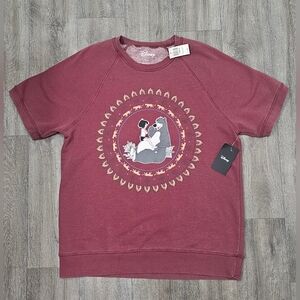 Disney The Jungle Book Circle Portrait Short Sleeve Sweatshirt *NWT*